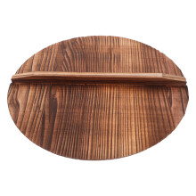 2Stk Wok Topfdeckel Aus Holz Anti-Spritz Deckel Für