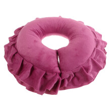 Violettes Massagegesichtskissen U-Form Epe Velours Für Massagen