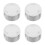 4Pcs Silver Plastic Shower Control Valve Handles Three-Way Water Mixer 9