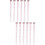 12Stk Funkelnde Haar-Extensions Haar Tinsel Rosé Damen Accessoires 1