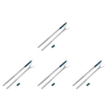 4Pcs Retractable Heavy Duty Clothes Reach Poles Dark Green for Balcony