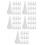100Pcs White Caulk Tube Tips Plastic Nozzle Applicator Finisher Set 1