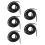 5Pcs Fire Resistant Black Boot Laces Work Shoe Strings 7