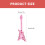 3Pcs Multi-Color PVC Inflatable Guitar Models Party Decorations 2