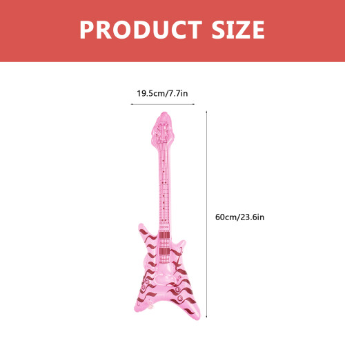 3Pcs Multi-Color PVC Inflatable Guitar Models Party Decorations 1