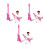 3Pcs Multi-Color PVC Inflatable Guitar Models Party Decorations 10