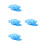 4Pcs Durable Breathable Work Hats Sky- Caps for Kitchen Use 3