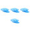 4Pcs Durable Breathable Work Hats Sky- Caps for Kitchen Use 4