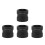 4Pièces Kit Douilles Impact Acier 45# Noir Pour /dévisser Auto 4
