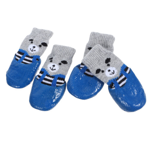 16Pièces Chat Coton Imperméables Antidérapantes 2