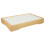 4Sets Sushi Plate Set Light Brown Cold Insulation Tray 4