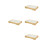 4Sets Sushi Plate Set Light Brown Cold Insulation Tray 9