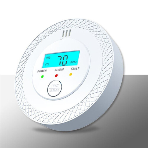 Carbon Monoxide Detector LCD Digital Display Security Protection Gas Detector 1 Pcs