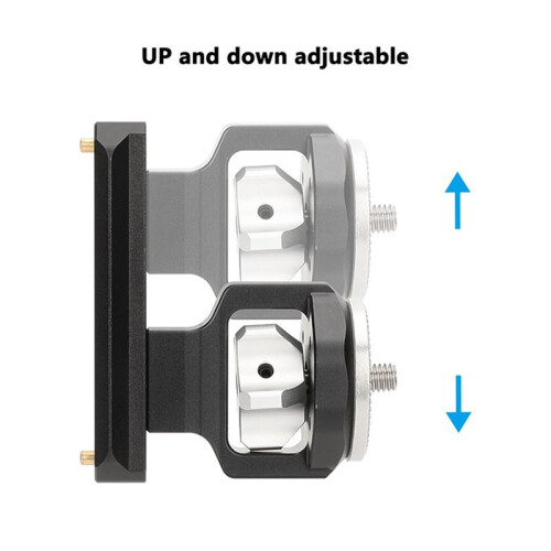 HDRIG Quick Release Rail Clamp to Rosette Adapter Right Side Left Side Compatible for  Gimbal Stabilizer 2