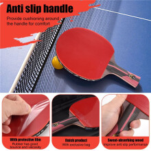BOER TischtennisschläGer Pong Paddle Carbon Performance Level für das Turnierspiel