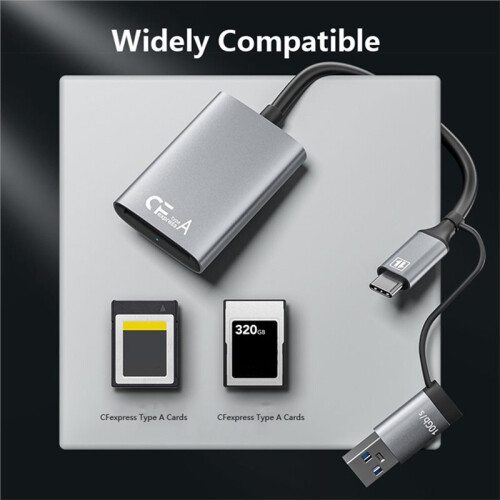 CFe Card Reader CFexpress Type A Card Reader High-Speed Transfer USB Type-C Port for  Cameras  Pro Air 2023 B 1