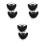 6Stk Halloween Bart Schnurrbart Set Bequemen -Material 7