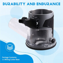 Adjustable Aluminum Alloy Plunge Router Base with Dust Collection for Trimming Machine, Enhanced Stability Engraving