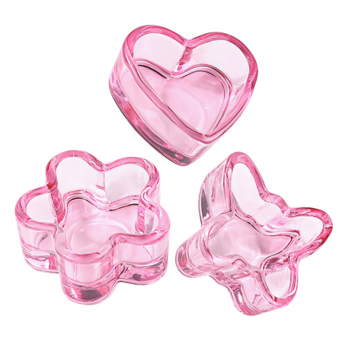 6Stk Rosa Nagelkunst Dappen Dish Stabil Mit Elegantem Design 2