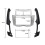 Mascherina per Autoradio 2 Din per  Yaris Vitz Platz 2005-2011 Dash Kit MP5 Stereo DVD Adapter Panel Frame 4