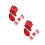 2Pcs Airtight Plastic Holder Red Shockproof Memory Storage Box 9