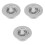 3Pcs Stainless Steel Sink Strainer Kitchen Garbage Drain Filter Silver 3
