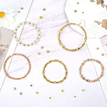 4000 PCS Spacer Beads for Jewelry Making, 24 Styles Assorted Beads, Star Beads, Circle Beads, Square Beads, Heart Beads