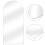 5Pcs Acrylic Wall Mirror Irregular DIY Home Makeup Mirror Transparent 10