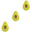 3Stk Keramik Avocado Teller Hellgrün Vielseitig Für Snacks 7