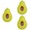 3Stk Keramik Avocado Teller Hellgrün Vielseitig Für Snacks 8