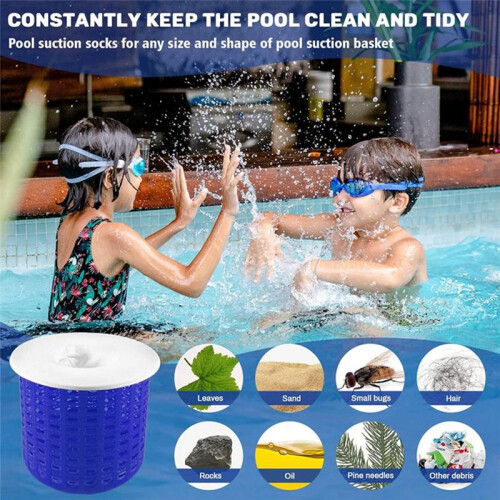 Pool Skimmer Socks Filter - 30PCS Pool Socks Skimmer Filter Socks Pool Skimmer Basket Sock Pool Filter Socks