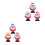 6Pcs Lovely Assorted Wind-Up Toys Xmas Stocking Stuffers 6