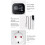 Digital Temperature Controller,Reptile Thermostat Timer  Plug with Sensor for Home, Greenhouse Aquaculture EU Plug 4