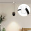 9 Pack Ceiling Hooks for Ceiling Hanging Lights, Pendant Light Hook for Ceiling Lamp, Ceiling Hooks, DIY Lamp White 3