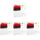 4Sets Compact DIY Needle Felting Kit with Assorted Wool Felt Colors 3