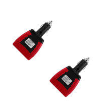 2Stk Auto Power Inverter 12V Zu 220V ABS Sicher Mehrfarbig USB