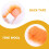 4Stk Orange St. Patrick's Day Kostüm Bart Für 6
