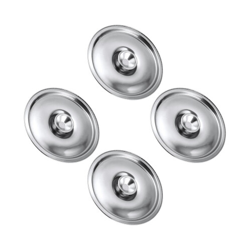 4Stk Multifunktionale Edelstahldeckel Für Töpfe Pfannen