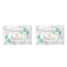 2Sets Tafelbeschermkussen Lichtgrijs PU Voor Nail Art En Manicure