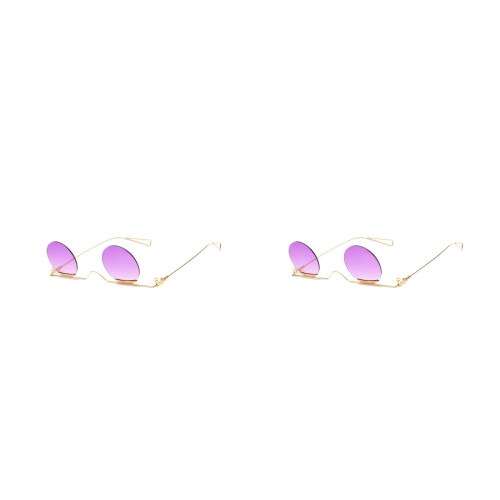 2Stk Langlebige Sonnenbrillen Violett Modischer Schmuck