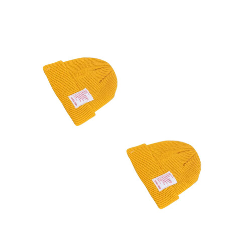2Stk Baby Strickmütze , Schokoladenfarben, & 1