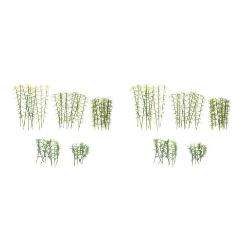 100Pièces Mini Arbres Artificiels Verts Pour Train Décor