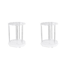 2Sets Acryl Testrohrhalter Transparent Praktischer Tube Organizer