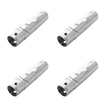 4Stk Outdoor Ersatzpole Silber Verstellbar Mit Klemme