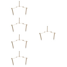 5Stk Holzvogelsitz Für Und , Robust, Mit Seil, Khaki