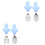 2Sets Baby Essbesteck, Silikon- Gabel, Ergonomisch 1