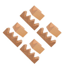 8Pcs Brown Wood Sushi Rack Taco Holder for Japanese Sashimi Serving