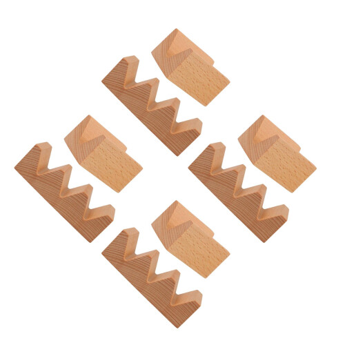 8Pièces Support Sushi Bois Marron Stable Pour Buffet Diner