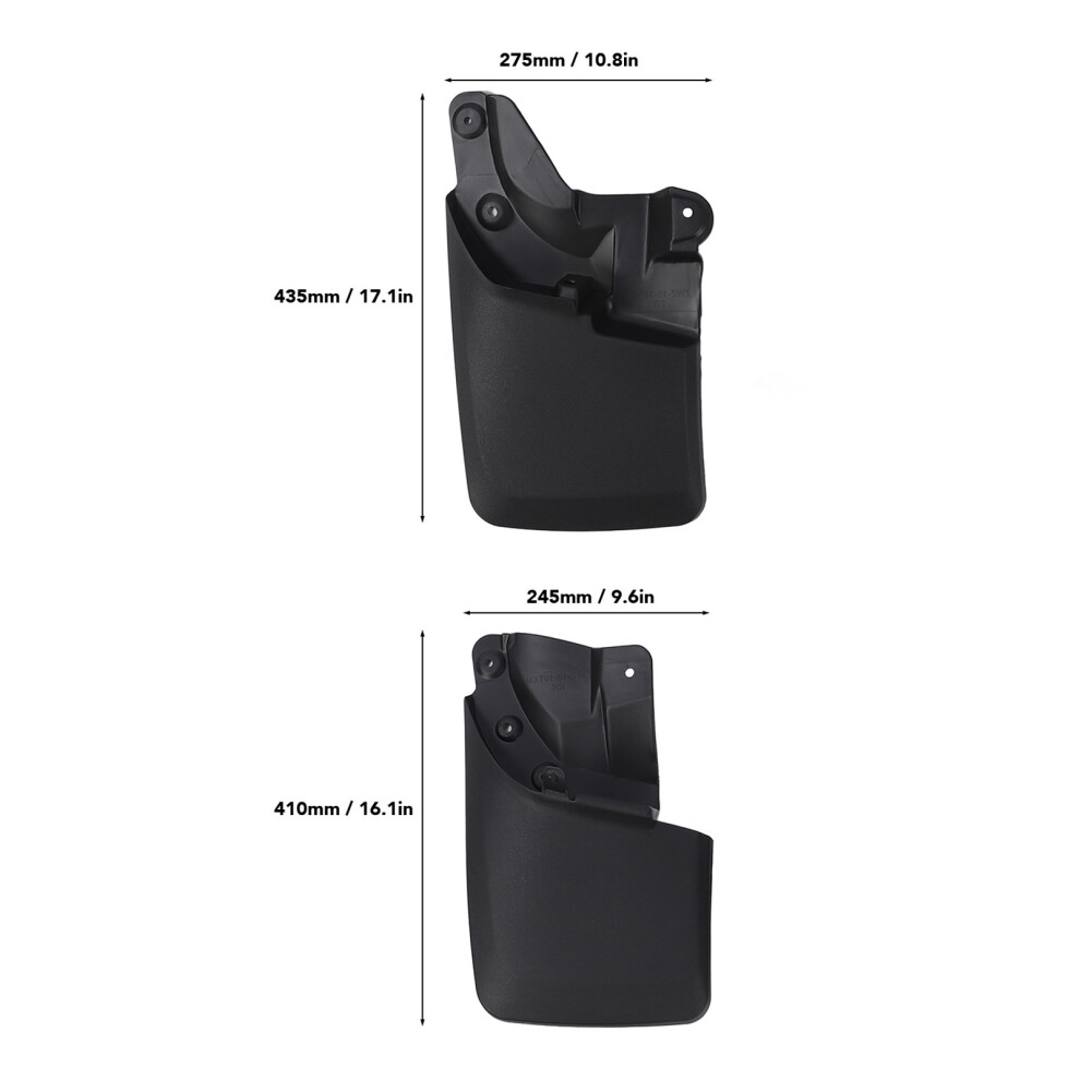 Set Of 4 Mud Flaps For Tacoma 2016-2023 7055741351044