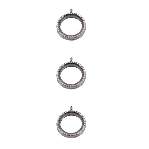 3Stk DIY Living Memory Anhänger Silber Mit Herren Damen